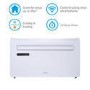Refurbished electriQ IQOOL-SMART12HP 10000 BTU Wall Mounted Heat Pump Air Conditioner with Smart App