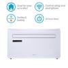 GRADE A2 - electriQ 10000 BTU Wall Mounted Heat Pump Air Conditioner with Smart App