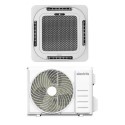 Iqool-SRC36HP electriQ iQool 36000 BTU Smart A++ Single Split Ceiling Cassette Air Conditioner with Heat Pump - 5m Pipe Kit Included