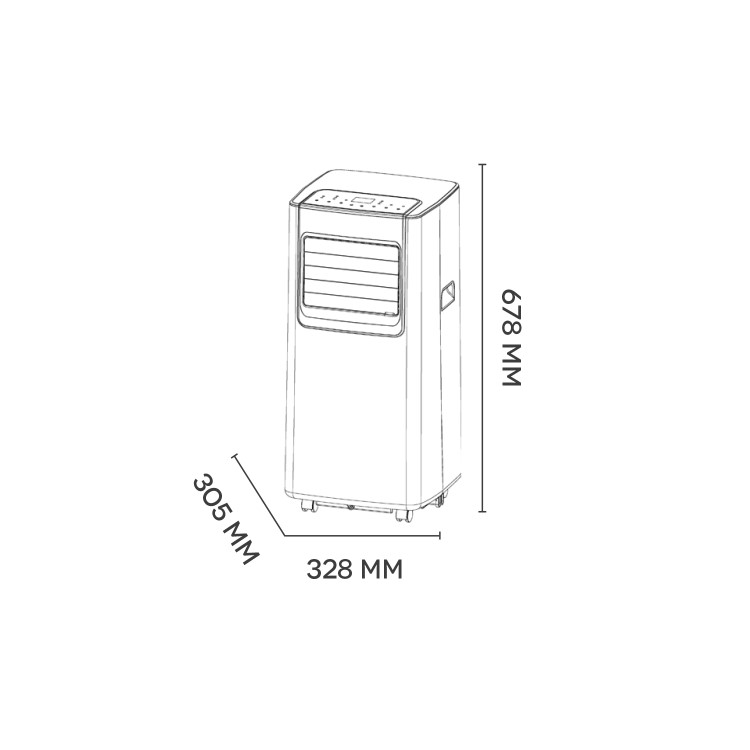 Argo 8000 BTU Portable Air Conditioner - for rooms up to 20 sqm