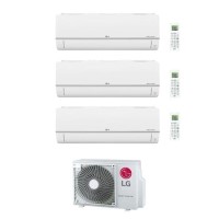 LG Smart multi-split 3 x 9000 BTU A+++ Wall Mounted Heat Pump Air Conditioner - Set Made of Three Indoor Units S09ET.NSJ + One Outdoor unit MU3R19.U23