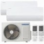 Samsung Luzon A+++ Smart Multi-Split 9000 + 12000 BTU Wall Mounted Air Conditioner with Heat Pump
