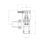 Elego Anthracite Gray Modern Manual Angled Radiator Valves (pair)