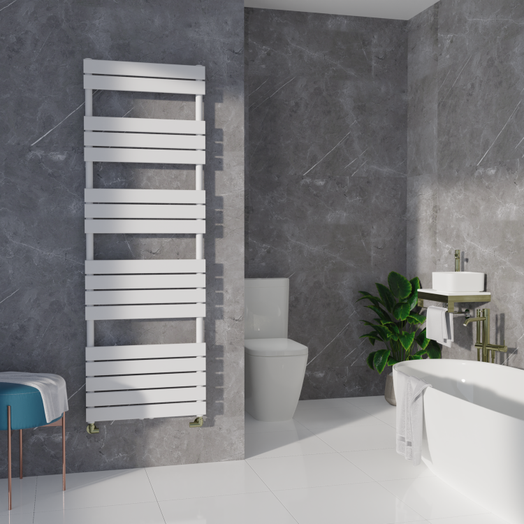 Elego Brushed Brass Modern Manual Corner Radiator Valves With Lockshield