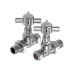 Maesta Chrome Modern Manual Straight Valves pair
