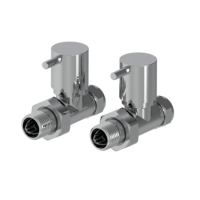 Elego Chrome  Modern Manual Straight Valves (pair)