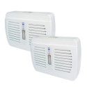 MD100 electriQ Rechargeable Portable Mini Dehumidifier - Twin Pack