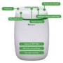 GRADE A1 - Meaco Platinum Low Energy 12L Dehumidifier For 3 Bed House With Digital Display And 3 Year warranty
