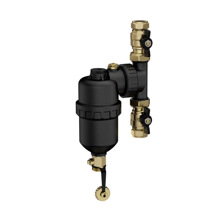 MagnaPure Central Heating Magnetic Filter Brass 22mm&nbsp;-&nbsp;Black
