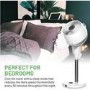 MeacoFan 1056P DC Air Circulator Pedestal Fan - Powerful Super Quiet & Low-Energy