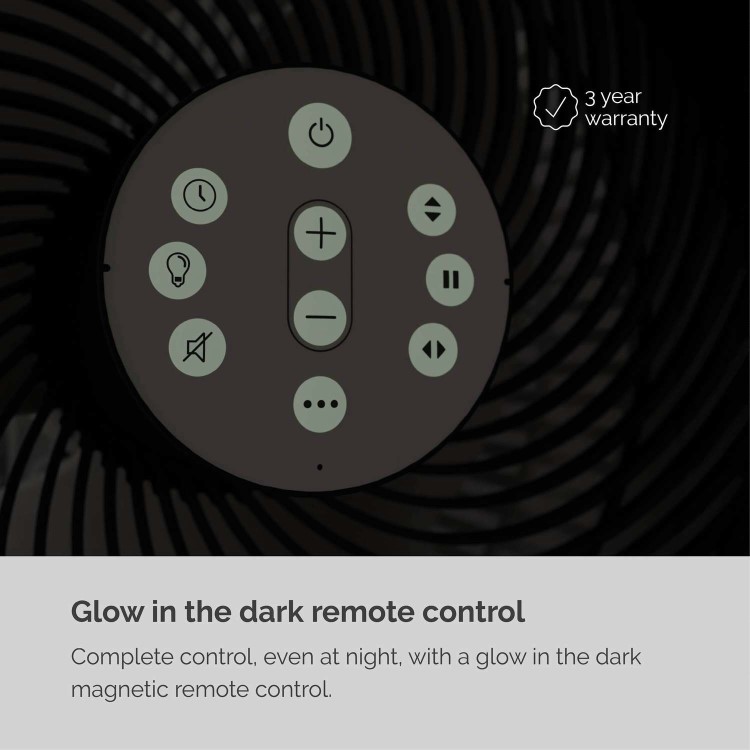 Meaco Sefte 10” Pedestal Air Circulator Fan - Powerful Super Quiet & Low-Energy