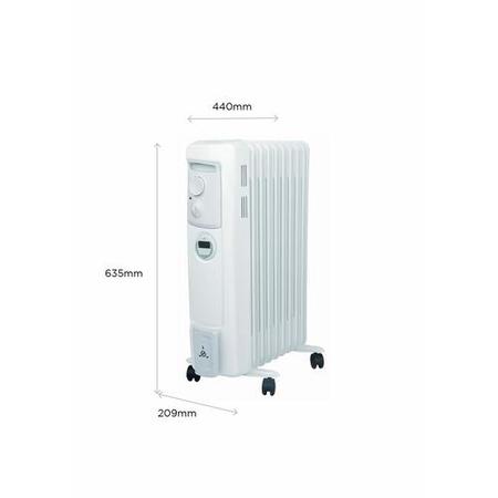 GRADE A1 - Dimplex 2kw Oil Filled  Radiator with Timer 