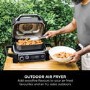 Ninja Woodfire Electric BBQ Grill & Smoker with Cover and Stand - OG701UK