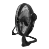 electriQ 12-inch Rechargeable Black Quiet DC Floor Fan - Versatile Metal Body for Indoor Outdoor and Commercial Use