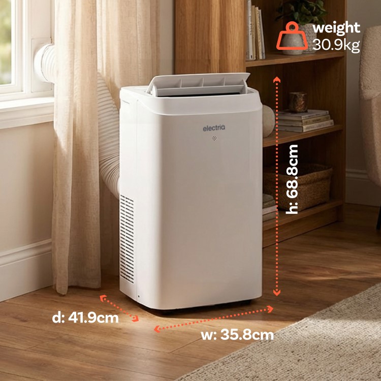 electriQ 14000 BTU Portable Air Conditioner with Wi-Fi