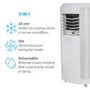 GRADE A3 - electriQ 14000 BTU Portable Air Conditioner for rooms up to 38 sqm