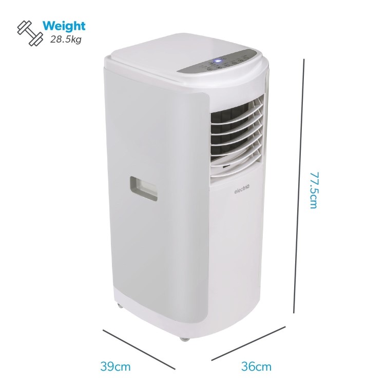 electriQ 14000 BTU Smart Portable Air Conditioner with Heat Pump