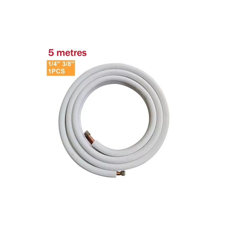 electriQ 5m Pipe for 9000 & 12000 BTU Air Conditioners 1/4 inch 3/8 inch 6.35mm/9.52mm