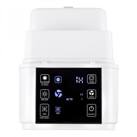 Puremate PM 9005W Air purifier with HEPA Carbon filter Ioniser and UV-C - Great for medium and large sized rooms up to 30sqm