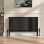Reggio Black Three Column Traditional Radiator Feet