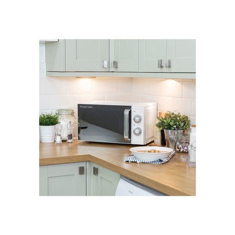Refurbished Russell Hobbs RHM1731 Inspire 17L Microwave Oven - White