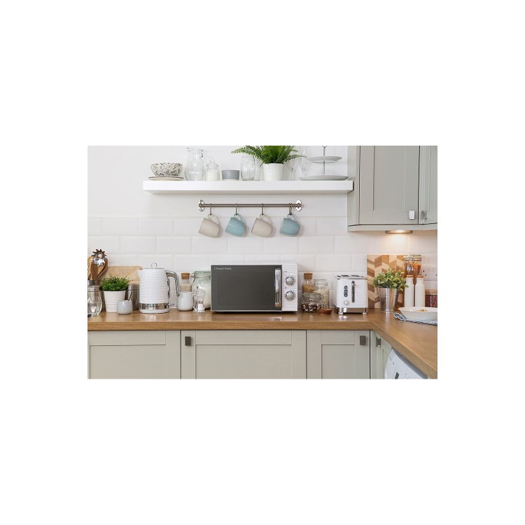 Refurbished Russell Hobbs RHM1731 Inspire 17L Microwave Oven - White