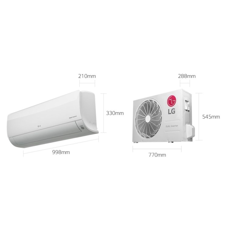 LG Dual Cool S18EQ 18000 BTU Air Conditioner with Dual Inverter Compressor