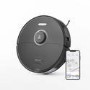 Roborock S8 Robot Vacuum Cleaner with DuoRoller Brush and VibraRise Mopping 6000Pa - Black
