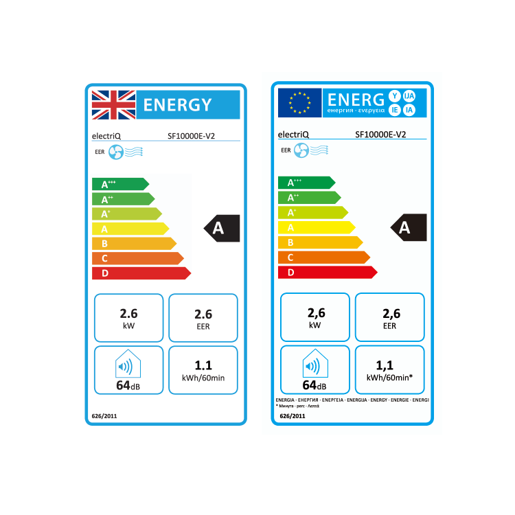 electriQ Slimline 9000 BTU&nbsp;Mobile Air Conditioner Unit