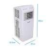 Amcor SF12000 slimline portable Air Conditioner for rooms up to 28 sqm