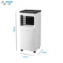 Refurbished electriQ Slimline 7000 BTU Portable Air Conditioner