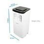 GRADE A2 - Amcor SF8000E Portable Air Conditioner for rooms up to 18 sqm