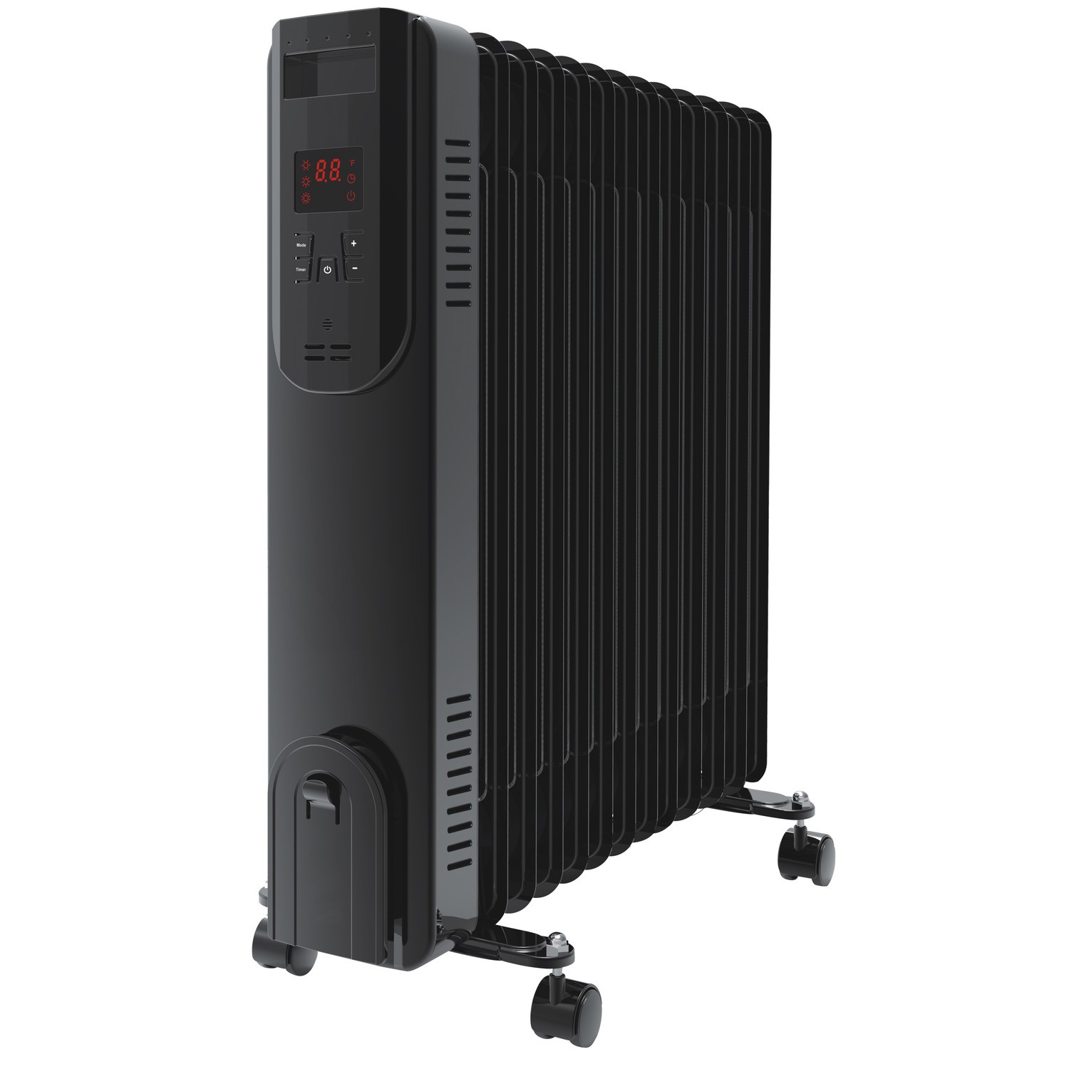 Smart Oir Radiator Buy electriQ 2.5kw Black Smart WiFi Alexa Oil Filled Radiator 11 Fin 24 ...
