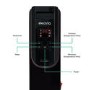 Refurbished electriQ 2.5kw Black Smart WiFi Alexa Oil Filled Radiator 11 Fin  24 hour and Weekly Timer with Thermostat and Remote 