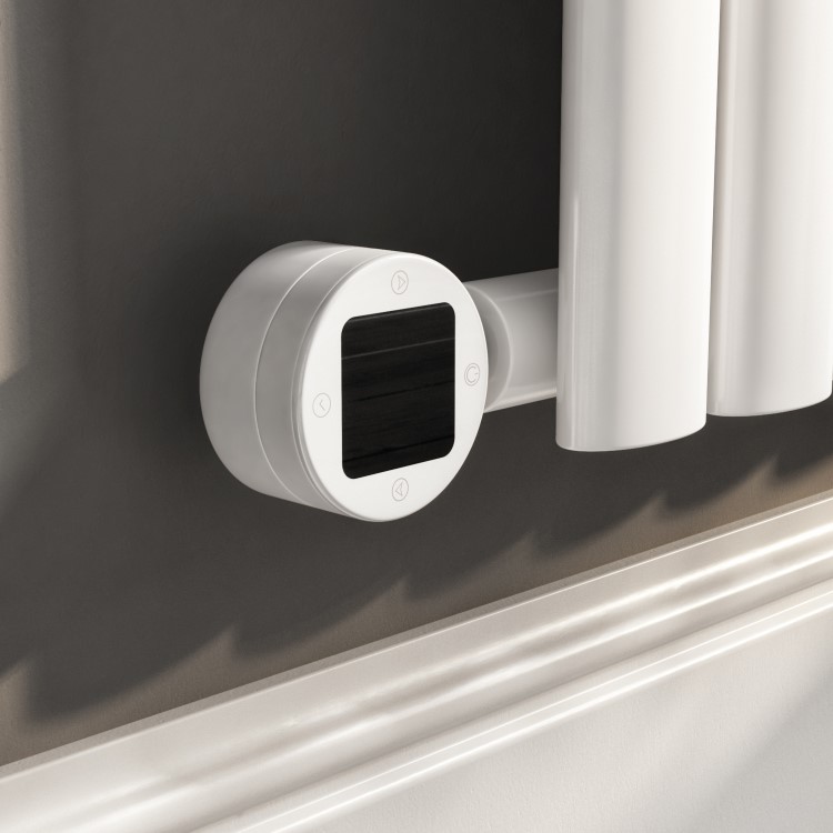 White electriQ 600W Thermostatic Wi-Fi Heating Element for Electric Radiators Dual-fuel or Towel rail - Plug-In and Hardwired Options