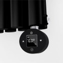 SHE-1.0B Black electriQ 1000W Thermostatic Wi-Fi Heating Element for Electric Radiators Dual-fuel or Towel rail - Plug-In and Hardwired Options