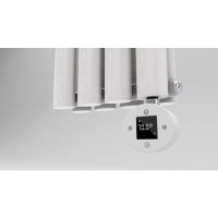GRADE A1 - White electriQ 1200W Thermostatic Wi-Fi Heating Element for Electric Radiators Dual-fuel or Towel rail - Plug-In and Hardwired Options
