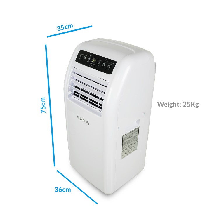 GRADE A2 - electriQ SILENT10 - 9000 BTU Quiet Air Conditioner for rooms up to  25 sqm