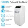 GRADE A2 - electriQ SILENT10 - 9000 BTU Quiet Air Conditioner for rooms up to  25 sqm