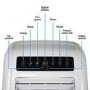 GRADE A2 - electriQ SILENT10 - 9000 BTU Quiet Air Conditioner for rooms up to  25 sqm