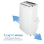 GRADE A2 - electriQ 12000 BTU Quiet Portable Air Conditioner - for rooms up to 30sqm