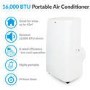 GRADE A2 - electriQ 16000 BTU Quiet Portable Air Conditioner - for large rooms up to 42 sqm