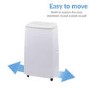 GRADE A3 - electriQ 16000 BTU Quiet Portable Air Conditioner - for large rooms up to 42 sqm