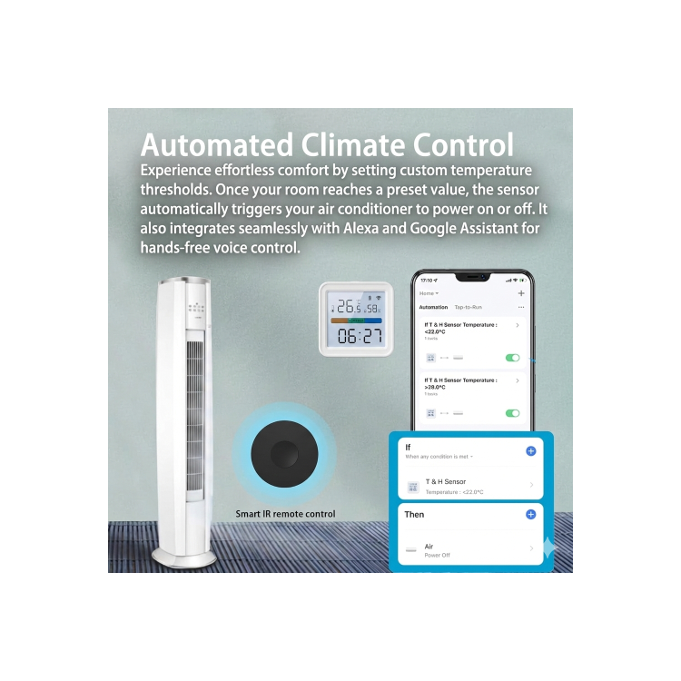 WiFi Temperature & Humidity Sensor - Premium Swiss Edition
