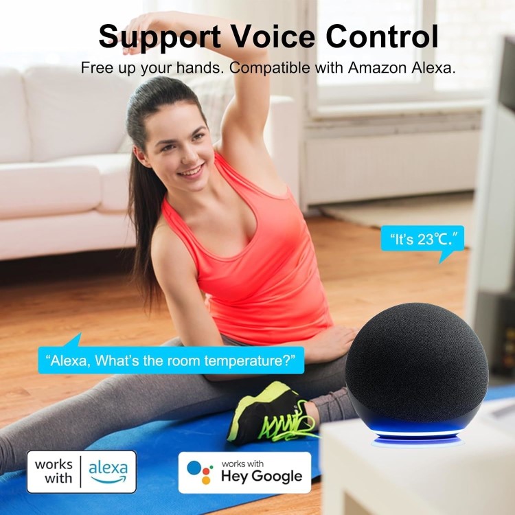 Tuya Smart WiFi Mini Temperature & Humidity Sensor with LCD Screen