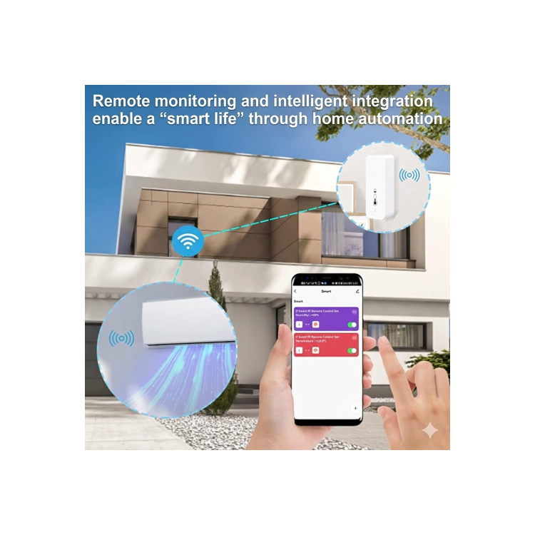 Tuya Smart WiFi IP65 Waterproof Temperature & Humidity Sensor for Indoor/Outdoor Follow-Me Climate Control