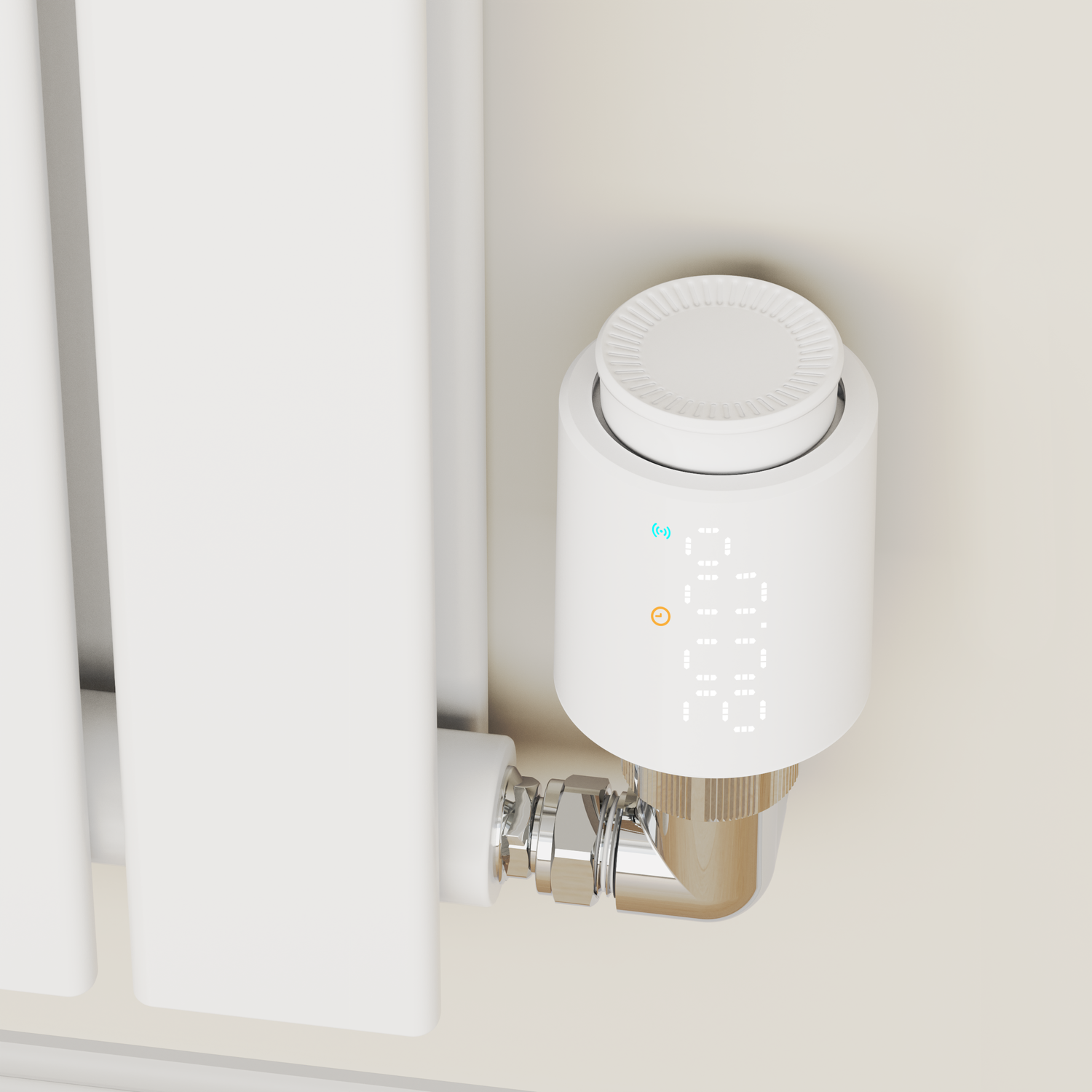 Remote Radiator Trv Buy electriQ Smart Modern LED TRV Thermostatic Radiator Valves Wi-Fi ...