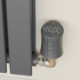 electriQ Smart Modern LCD TRV Thermostatic Radiator Valves Tuya Zigbee Version Anthracite