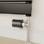 electriQ Smart Modern LCD TRV Thermostatic Radiator Valves Tuya Zigbee Version Black