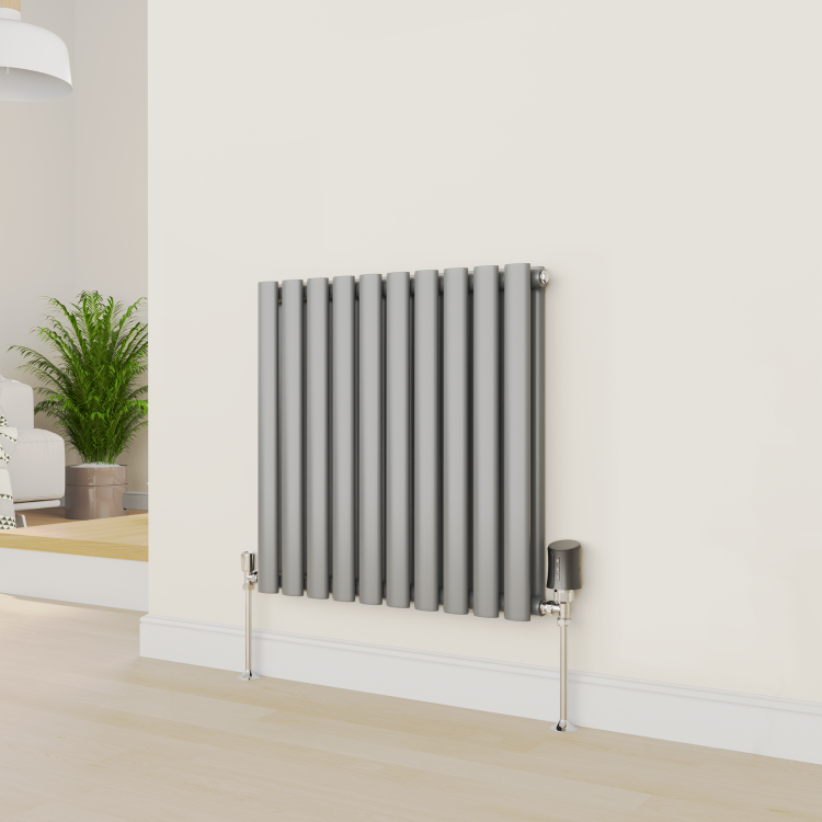 electriQ Smart Modern LCD TRV Thermostatic Radiator Valves Tuya Zigbee Version Black